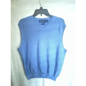 Polo Golf ‎ Ralph  Lauren Sweater Vest Men L blue V neck